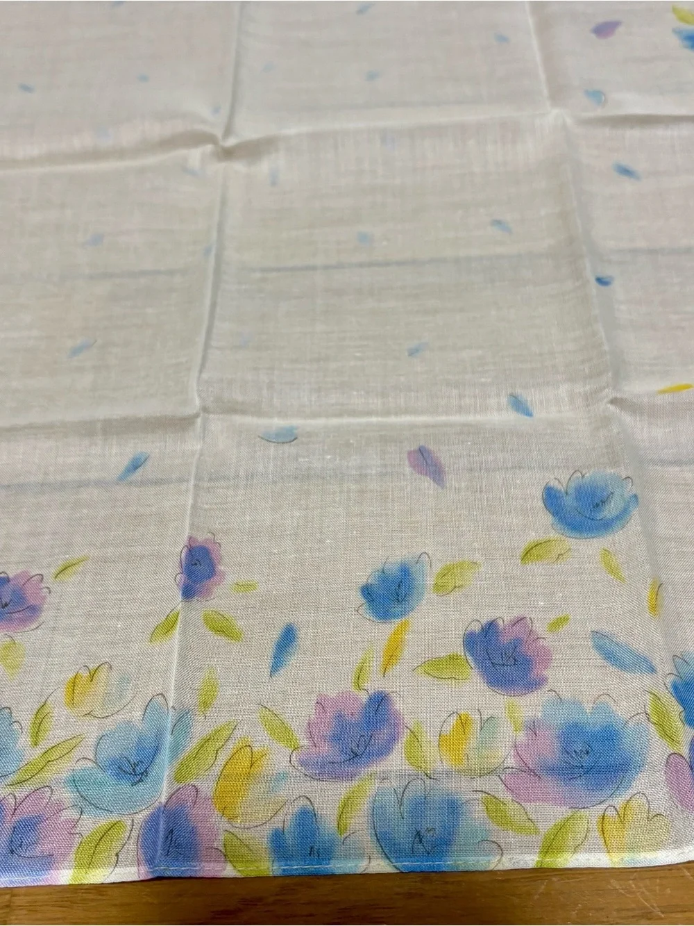 Marie Claire Floral Cotton Multicolor Handkerchief/Bandana/Scarf size 44cm 17.5”
